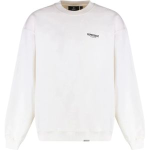 Represent, Heren, Sweatshirts & Hoodies, Wit, Maat: M Katoen,