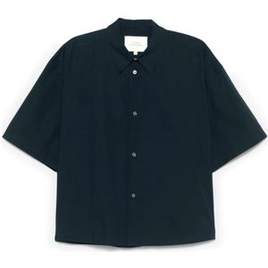 Studio Nicholson, Heren, Overhemden, Blauw, Maat: S