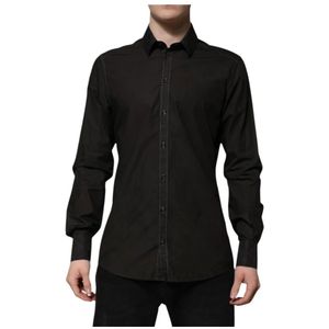 Dolce & Gabbana - Overhemden - Zwart - Katoen
