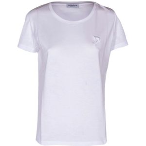 Dondup, Dames, Tops, Wit, Maat: L Katoen,