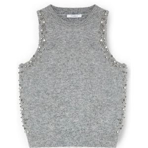 Motivi, Dames, Truien, Grijs, Maat: XS Wol,