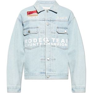 Duke + Dexter, Heren, Jassen, Blauw, Maat: S Denim,