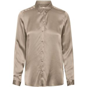 InWear, Dames, Blouses & Shirts, Bruin, Maat: 2XS Zijde,