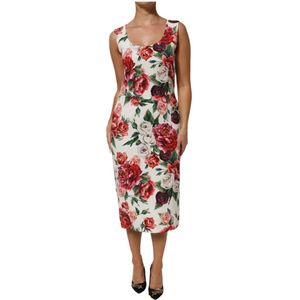 Dolce & Gabbana, Dames, Jurken, Veelkleurig, Maat: L Viscose,