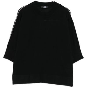 Alpha Studio, Dames, Truien, Zwart, Maat: S