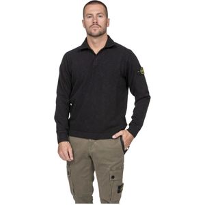 Stone Island, Heren, Tops, Zwart, Maat: S Katoen,