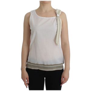 Ermanno Scervino, Dames, Tops, Wit, Maat: M Katoen,