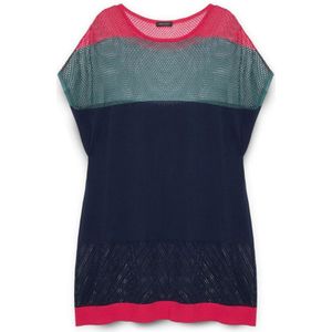 Fiorella Rubino, Dames, Truien, Blauw, Maat: XS Nylon,