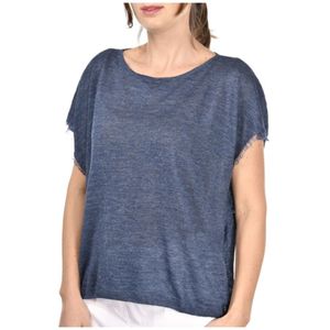 Gran Sasso, Dames, Tops, Blauw, Maat: M