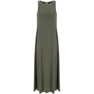 Max Mara - Accento - Lange Jurk - Groen - Stretch Viscose