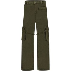 Flâneur, Heren, Broeken, Groen, Maat: S Katoen,