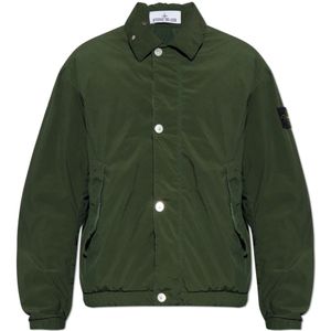 Stone Island, Heren, Jassen, Groen, Maat: M Polyamide,