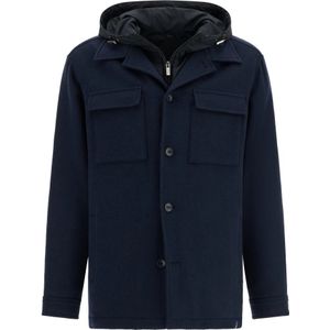 Boggi Milano, Heren, Jassen, Blauw, Maat: S Wol,