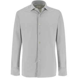 Xacus, Heren, Overhemden, Grijs, Maat: 4XL Leer,