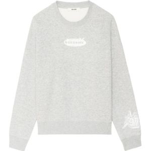 Zadig & Voltaire, Dames, Sweatshirts & Hoodies, Grijs, Maat: XS Katoen,