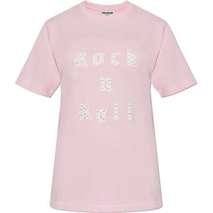 Zadig & Voltaire, Dames, Tops, Roze, Maat: XS Katoen,