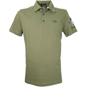 Aeronautica Militare, Heren, Tops, Groen, Maat: M Katoen,