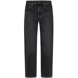 Acne Studios, Heren, Jeans, Zwart, Maat: W32 L32