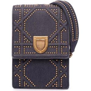 Dior Vintage, Dames, Pre-owned, Grijs, Maat: ONE Size Denim,