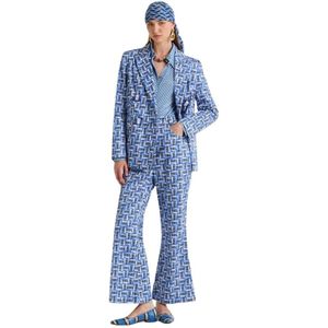 Maliparmi, Dames, Broeken, Blauw, Maat: 2XS Katoen,