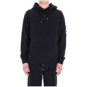 C.p. Company, Heren, Sweatshirts & Hoodies, Blauw, Maat: 2XL Katoen,