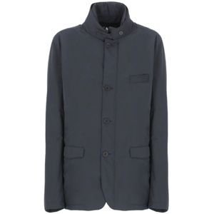 Herno, Heren, Jassen, Blauw, Maat: 7XL Nylon,