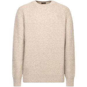 Zegna, Heren, Truien, Beige, Maat: XL Kasjmier,