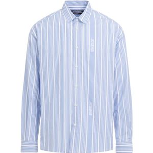Jacquemus, Heren, Overhemden, Blauw, Maat: S Katoen,