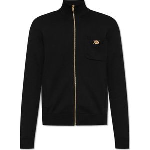 Versace, Heren, Truien, Zwart, Maat: XL Katoen,