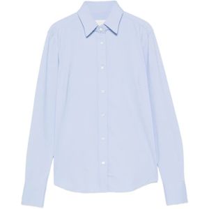 Xacus, Dames, Blouses & Shirts, Blauw, Maat: L Polyamide,