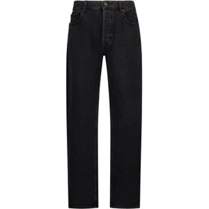 Saint Laurent, Heren, Jeans, Zwart, Maat: W30 Katoen,