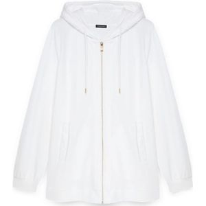 Fiorella Rubino, Dames, Sweatshirts & Hoodies, Wit, Maat: XS Katoen,