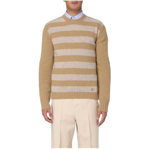 Valentino, Heren, Truien, Beige, Maat: L Kasjmier,