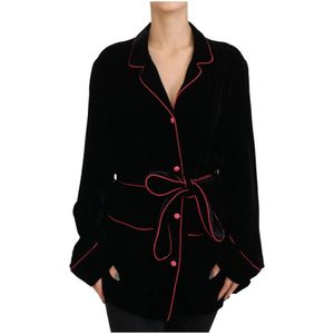 Dolce & Gabbana - Velvet Jacket - Zwart - Jassen