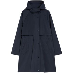 Pennyblack, Dames, Mantels, Blauw, Maat: XS Katoen,