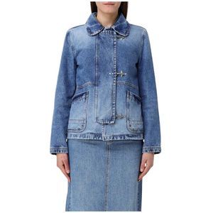 Fay, Dames, Jassen, Blauw, Maat: M Denim,