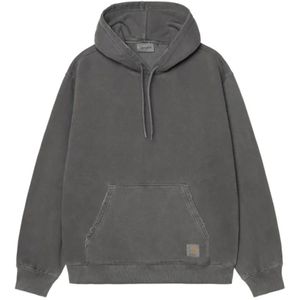 Carhartt Wip, Heren, Sweatshirts & Hoodies, Zwart, Maat: S Katoen,