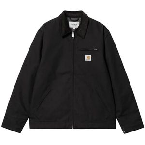 Carhartt Wip, Heren, Jassen, Zwart, Maat: S Katoen,