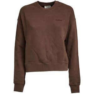 MC2 Saint Barth, Dames, Sweatshirts & Hoodies, Bruin, Maat: S Katoen,