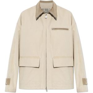 Kenzo, Dames, Jassen, Beige, Maat: XS Katoen,