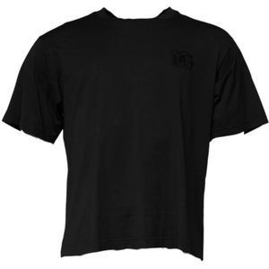 Dolce & Gabbana - T-shirt - Zwart - Katoen - Ronde Hals - Heren