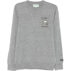 MC2 Saint Barth, Heren, Truien, Grijs, Maat: S Wol,