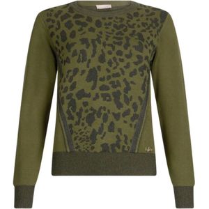 Liu Jo, Dames, Sweatshirts & Hoodies, Groen, Maat: 2XS Viscose,