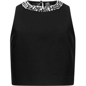 Liu Jo, Dames, Tops, Zwart, Maat: M