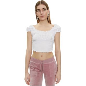 Juicy Couture, Dames, Tops, Wit, Maat: XS Katoen,