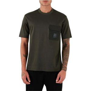 Emporio Armani, Heren, Tops, Groen, Maat: 2XL Katoen,