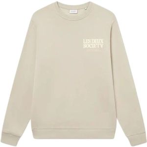 Les Deux, Heren, Sweatshirts & Hoodies, Beige, Maat: XS