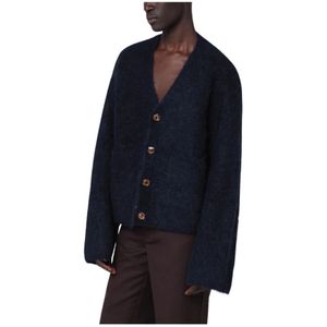 Séfr, Heren, Truien, Blauw, Maat: M Nylon,