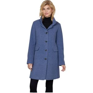 Junge, Dames, Mantels, Blauw, Maat: M Wol,