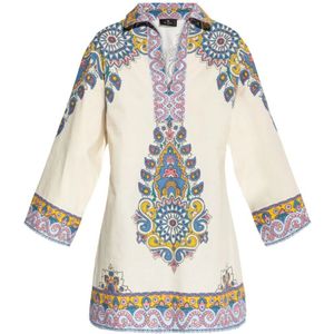 Etro, Dames, Blouses & Shirts, Veelkleurig, Maat: L Zijde,